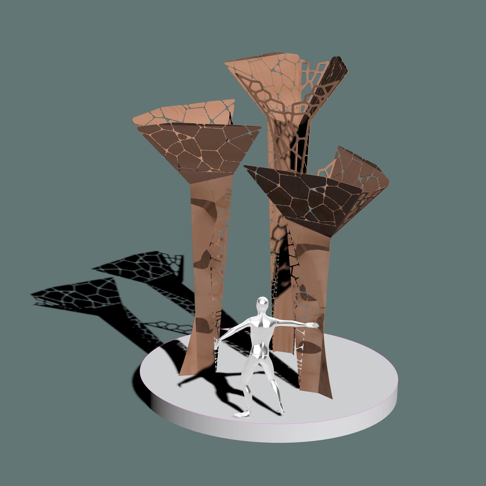 Carnation Sculpture by Anamaria Botero